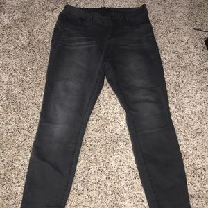 Dark grey , faded black look Jeans. Size 10.
